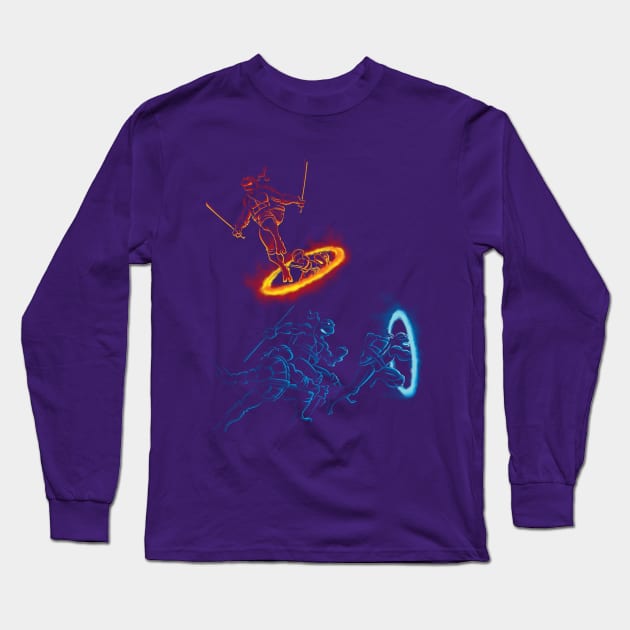 Turtle Portal Long Sleeve T-Shirt by djkopet